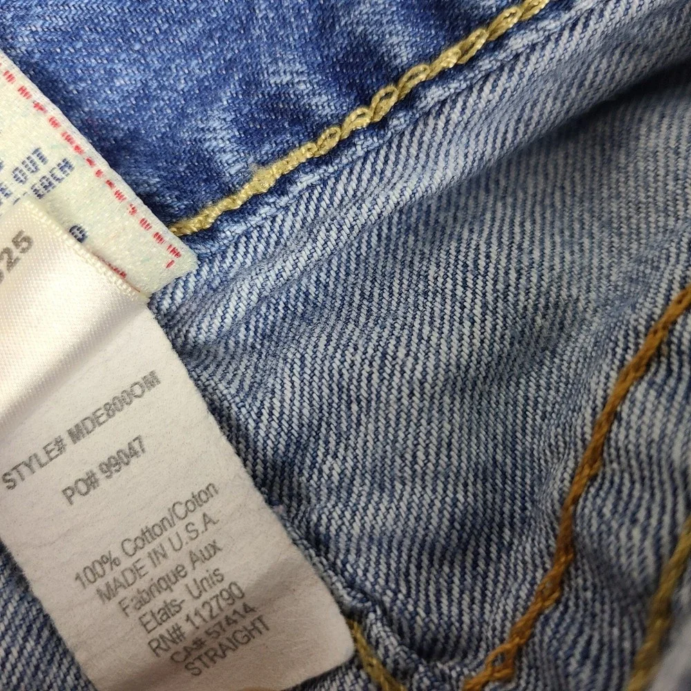 True Religion Jeans Mens 36x33 Blue Straight 100% Cotton‎ Medium Wash Denim